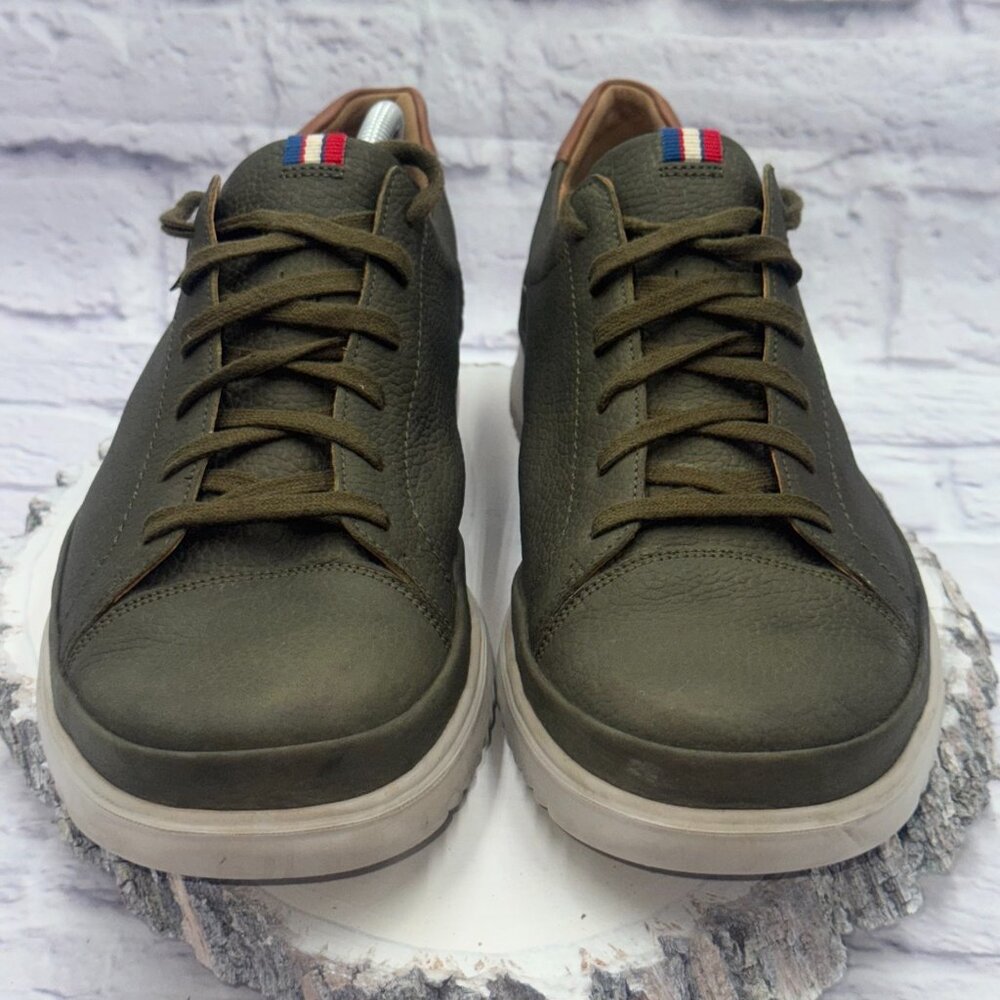 Mephisto Thomas Men's Sneaker Size US 11 Green Leather Air-Jet Walking Shoes - Picture 8 of 12
